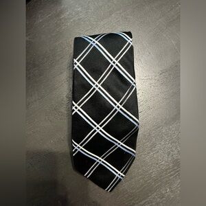 Tommy Hilfiger Black Classic Men Patterned Tie Classic Wedding‎ or Business Tie